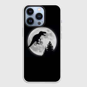 Чехол для iPhone 13 Pro с принтом T REX НА ЛУНЕ в Белгороде,  |  | bicycle | bike | fly | moon | rex | trex | tyrannosaur | бикукле | динозаврик | животные | летающий динозавр | луна | на велосипеде на фоне луны | ночной пейзаж | палеонтология | пародия | полёт | прикол | т рекс