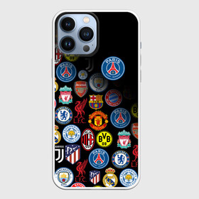 Чехол для iPhone 13 Pro Max с принтом PSG LOGOBOMBING в Белгороде,  |  | Тематика изображения на принте: paris saint germain | psg | saint | sport | париж | псг | псж | спорт | футбол