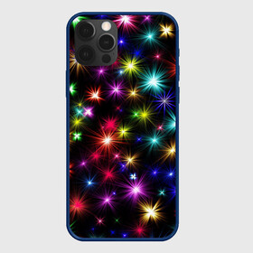 Чехол для iPhone 12 Pro Max с принтом ПРАЗДНИЧНЫЕ ОГОНЬКИ в Белгороде, Силикон |  | christmas | lights | new year | stars | гирлянда | звезды | зима | новый год | огни | праздник | разноцветные | текстура | яркие