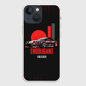 Чехол для iPhone 13 mini с принтом HOOLIGAN (HOONIGAN) в Белгороде,  |  | Тематика изображения на принте: 240 | car | cars | drift | hooligan | hoonigan | japan | jdm | nissan | sx | авто | автомобиль | дрифт | ниссан | тачка | хулиган | хуниган | япония