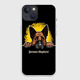 Чехол для iPhone 13 с принтом Немецкая Овчарка (German Shepherd) в Белгороде,  |  | animal | dog | german shepherd | shepherd | год собаки | друг человека | животное | зверь | кинолог | немец | немецкая овчарка | овчарка | пёс | собака немецкая овчарка | собаковод | четвероногий