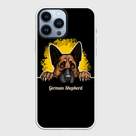 Чехол для iPhone 13 Pro Max с принтом Немецкая Овчарка (German Shepherd) в Белгороде,  |  | Тематика изображения на принте: animal | dog | german shepherd | shepherd | год собаки | друг человека | животное | зверь | кинолог | немец | немецкая овчарка | овчарка | пёс | собака немецкая овчарка | собаковод | четвероногий