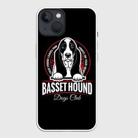 Чехол для iPhone 13 с принтом Бассет Хаунд (Basset Hound) в Белгороде,  |  | animal | dog | hunter | бассет хаунд | год собаки | гончая собака | друг человека | животное | зверь | кинолог | легавая | охотник | пёс | порода собак | собака бассет хаунд | собаковод | четвероногий