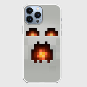 Чехол для iPhone 13 Pro Max с принтом МАЙНКРАФТ, ГАСТ ОГНЕННЫЙ в Белгороде,  |  | block | creeper | cube | minecraft | pixel | tnt | блок | гаст | геометрия | крафт | крипер | кубики | майнкрафт | пиксели | тнт