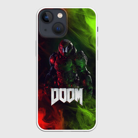 Чехол для iPhone 13 mini с принтом Doomguy | Doom в Белгороде,  |  | demons | devil | doom | doom eternal | doom slayer | doomguy | hell | slayer | ад | вега | демон | демоны | дум | думгай | икона греха | какодемон | манкубус | солдат рока | элементаль боли