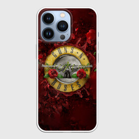 Чехол для iPhone 13 Pro с принтом Лого GNR в розах в Белгороде,  |  | alternative | guns n roses | metall | music | rock | альтернатива | ганс энд росес | металл | музыка | пушки и розы | рок