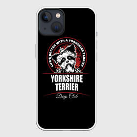 Чехол для iPhone 13 с принтом Йоркширский Терьер (Yorkshire Terrier) в Белгороде,  |  | york | yorkshire terrier | год | друг человека | животное | зверь | йорк | йоркширский терьер | карманная собака | кость | мальтезе | мальтийская болонка | манчестер терьер | мини собачка | пёс | скайтерьер