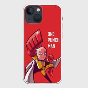 Чехол для iPhone 13 mini с принтом Ванпачмен удар в Белгороде,  |  | one punch man | ванпачмен | лысый супергерой | сайтама | удар