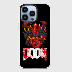 Чехол для iPhone 13 Pro с принтом Какодемон | Cacodemon | Doom в Белгороде,  |  | Тематика изображения на принте: cacodemon | demons | devil | doom | doom eternal | doom slayer | демон | демоны | дум | какодемон