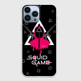 Чехол для iPhone 13 Pro Max с принтом Squid game: guard with M 16 в Белгороде,  |  | actionadventure | guard | killer | m16 submachine gun | security guard | south korean | squid game | survival game | thriller | web series | автомат м16 | веб сериал | игра в кальмара | игра на выживание | охранник | приключенческий боевик | стра