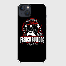 Чехол для iPhone 13 с принтом Французский Бульдог (French Bulldog) в Белгороде,  |  | animal | bulldog | dog | french bulldog | french bulldog p | pit bull | бойцовская собака | бульдог | год собаки | друг человека | животное | зверь | кинолог | пёс | питбуль | собака французский бульдог | собаковод