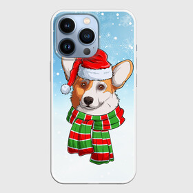 Чехол для iPhone 13 Pro с принтом Новогодний Корги   New Years Corgi в Белгороде,  |  | christmas | corgi | dog | santa | дед мороз | елка | зима | корги | новый год | рождество | санта | снег | снегурочка | снежинка | собака | собачка | щенок