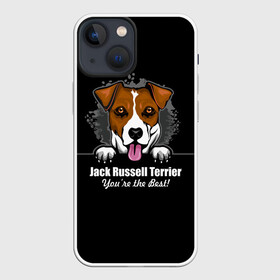 Чехол для iPhone 13 mini с принтом Джек Рассел Терьер (Jack Russell Terrier) в Белгороде,  |  | animal | dog terrier | jack russell terrier | год собаки | джек рассел терьер | друг человека | животное | зверь | кинолог | охотничья собака | пёс | пёсик | собака джек рассел терьер | собаковод | терьер