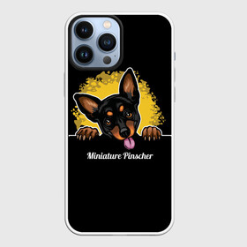 Чехол для iPhone 13 Pro Max с принтом Пинчер (Miniature Pinscher) в Белгороде,  |  | animal | dog | german pinscher | min pi | miniature pinscher | pinscher | год собаки | друг человека | животное | зверь | кинолог | мин пин | миниатюрный пинчер | немецкий пинчер | пёс | пинчер | порода собак | собака