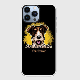 Чехол для iPhone 13 Pro Max с принтом Фокстерьер (Fox terrier) в Белгороде,  |  | Тематика изображения на принте: animal | dog | fox terrier | hunting dog | terrier | год собаки | друг человека | животное | зверь | кинолог | охотничья собака | пёс | пёсик | порода собак | собака | собака фокстерьер | собаковод | терьер | фокстерьер