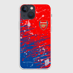 Чехол для iPhone 13 mini с принтом Arsenal: Фирменные цвета. в Белгороде,  |  | arsenal | fc | football | football club | sport | арсенал | спорт | спортивные | униформа | фирменные цвета | фк | футбол | футбольный клуб