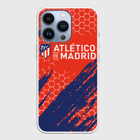 Чехол для iPhone 13 Pro с принтом Atletico Madrid: Football Club. в Белгороде,  |  | atletico madrid | fc | football | football club | sport | атлетико мадрид | мадрид | спорт | спортивные | униформа | фирменные цвета | фк | футбол | футбольный клуб