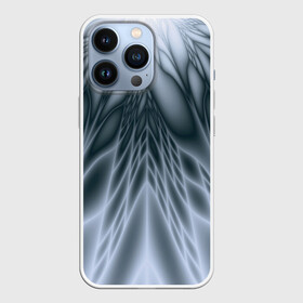 Чехол для iPhone 13 Pro с принтом Лучи. Абстракция. в Белгороде,  |  | fractal | geometric | gray | lines | pattern | rays | геометричный | геометрия | линии | лучи | серый | узор | фрактал