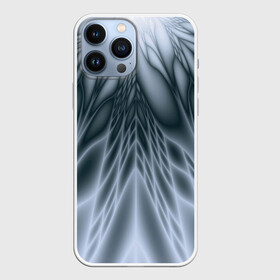 Чехол для iPhone 13 Pro Max с принтом Лучи. Абстракция. в Белгороде,  |  | fractal | geometric | gray | lines | pattern | rays | геометричный | геометрия | линии | лучи | серый | узор | фрактал