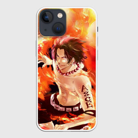 Чехол для iPhone 13 mini с принтом ONE PIECE ASCE HERO в Белгороде,  |  | anime | luffi | lufi | manga | one piece | samurai | wano ван пис | zoho | большой куш | ванпис | вон пис | зохо | корабль | король пиратов | луфи | луффи | манга | манки д луффи | пират | самурай | уон пис