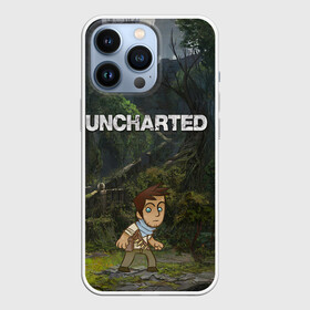 Чехол для iPhone 13 Pro с принтом Uncharted | На картах не значится в Белгороде,  |  | Тематика изображения на принте: drakes fortune святилище | nathan drake uncharted | uncharted джунгли | анчартед дрейк | натан дрейк | натан дрейк в джунглях | охотник за сокровищами дрейк