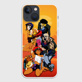 Чехол для iPhone 13 mini с принтом Cowboy All в Белгороде,  |  | corgi | cowboy bebop | ed | edd | edward | edward wong | ein | fei | fei valentain | jet | jet black | spike | spike spiegel | аниме | боевик | вестер | детектив | джет | джет блэк | ед | ен | иен | ковбой бибоп | корги | космический | манга | спайк | спа