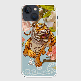 Чехол для iPhone 13 mini с принтом Китайский тигр | Символ 2022 года в Белгороде,  |  | 2022 | 2022 тигр | восточный тигр | восточный узор | иероглиф тигра | китай | китайский пейзаж | китайский тигр | новый год | тигр | тигр 2022 | тигр китайский