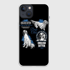 Чехол для iPhone 13 с принтом Английский Сеттер (English Setter) в Белгороде,  |  | animal | dog | english setter | hunting dog | setter | английский сеттер | год собаки | друг человека | животное | зверь | кинолог | легавая | охотничья собака | пёс | порода собак | сеттер | собака