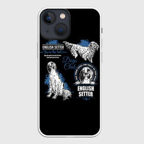 Чехол для iPhone 13 mini с принтом Английский Сеттер (English Setter) в Белгороде,  |  | animal | dog | english setter | hunting dog | setter | английский сеттер | год собаки | друг человека | животное | зверь | кинолог | легавая | охотничья собака | пёс | порода собак | сеттер | собака