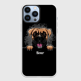 Чехол для iPhone 13 Pro Max с принтом Боксёр (Boxer) в Белгороде,  |  | animal | boxer | bulldog | dog | fighting dog | pit bull | бойцовская собака | боксёр | бульдог | год собаки | друг человека | животное | кинолог | немецкий боксёр | пёс | питбуль | порода собак | собака боксёр | собаковод