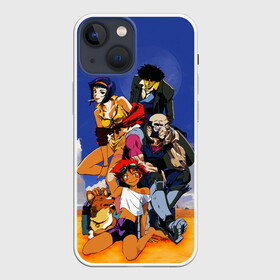 Чехол для iPhone 13 mini с принтом Cоwboy ALL в Белгороде,  |  | corgi | cowboy bebop | ed | edd | edward | edward wong | ein | fei | fei valentain | jet | jet black | spike | spike spiegel | аниме | боевик | вестер | детектив | джет | джет блэк | ед | ен | иен | ковбой бибоп | корги | космический | манга | спайк | спа