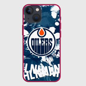 Чехол для iPhone 13 mini с принтом Эдмонтон Ойлерз | Edmonton Oilers в Белгороде,  |  | Тематика изображения на принте: edmonton | edmonton oilers | hockey | nhl | oilers | usa | нхл | ойлерз | спорт | сша | хоккей | шайба | эдмонтон | эдмонтон ойлерз