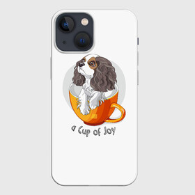 Чехол для iPhone 13 mini с принтом Кавалер Кинг Чарльз Спаниель в Белгороде,  |  | Тематика изображения на принте: dog spa | king charles spaniel | английский спаниель | год собаки | друг человека | животное | зверь | кавалер спаниель | кинг чарльз спаниель | кинолог | кокер спаниель | охотничья собака | пёс