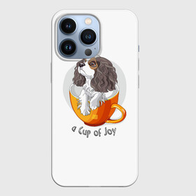 Чехол для iPhone 13 Pro с принтом Кавалер Кинг Чарльз Спаниель в Белгороде,  |  | Тематика изображения на принте: dog spa | king charles spaniel | английский спаниель | год собаки | друг человека | животное | зверь | кавалер спаниель | кинг чарльз спаниель | кинолог | кокер спаниель | охотничья собака | пёс