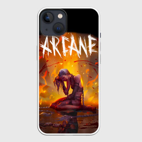 Чехол для iPhone 13 с принтом Аркейн лига легенд пламя  сериал в Белгороде,  |  | arcane | arkane | jinx | league of legends | lol | netflix | джинкс | игра | лига легенд | лол | нетфликс