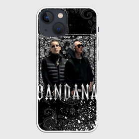 Чехол для iPhone 13 mini с принтом BANDANA 1 в Белгороде,  |  | Тематика изображения на принте: bandana | bbt | big baby tape | kizaru | rap | trap | бандана | ббт | биг бейби тейп | кизару | реп | треп