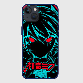 Чехол для iPhone 13 с принтом Мику Хацунэ   Hatsune Miku в Белгороде,  |  | anime girl | hatsune miku | vocaloid | виртуальная певица | вокалоид | девушка с голубыми волосами | мику хацунэ | музыка