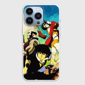 Чехол для iPhone 13 Pro с принтом Cowboy Bebop All в Белгороде,  |  | Тематика изображения на принте: corgi | cowboy bebop | ed | edd | edward | edward wong | ein | fei | fei valentain | jet | jet black | spike | spike spiegel | аниме | боевик | вестер | детектив | джет | джет блэк | ед | ен | иен | ковбой бибоп | корги | космический | манга | спайк | спа