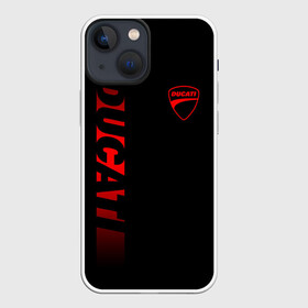 Чехол для iPhone 13 mini с принтом DUCATI BLACK RED LINE в Белгороде,  |  | ducati | italy | moto | motocycle | racing | sport | дукати | италия | мото | мотоспорт | мотоцикл | рейсинг | спорт