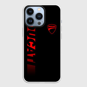 Чехол для iPhone 13 Pro с принтом DUCATI BLACK RED LINE в Белгороде,  |  | ducati | italy | moto | motocycle | racing | sport | дукати | италия | мото | мотоспорт | мотоцикл | рейсинг | спорт
