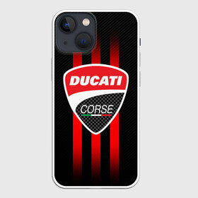 Чехол для iPhone 13 mini с принтом DUCATI CARBON LOGO | ITALY CONCERN в Белгороде,  |  | ducati | italy | moto | motocycle | racing | sport | дукати | италия | мото | мотоспорт | мотоцикл | рейсинг | спорт