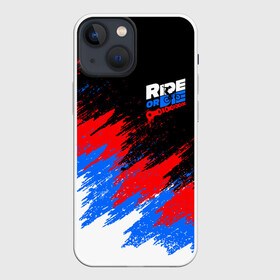 Чехол для iPhone 13 mini с принтом RIDE OR DIE RUSSIA EXTREME в Белгороде,  |  | bike | colors | cycle | paints | patriot | ride of die | russia | брызги красок | вело | велосипед | велострана | катай или умри | патриотизм | россия