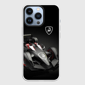 Чехол для iPhone 13 Pro с принтом Lamborghini F1 в Белгороде,  |  | Тематика изображения на принте: bolid | car | f1 | lamborghini | motorsport | power | prestige | автомобиль | болид | италия | ламборгини | мощь | престиж