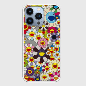 Чехол для iPhone 13 Pro с принтом Flower Superflat, Такаши Мураками в Белгороде,  |  | cute flowers | flower superflat | flowers | murakami | pop art | superflat | takashi murakami | милые цветочки | мураками | ромашки | такаси мураками | такаши мураками | цветочки | цветы