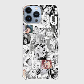 Чехол для iPhone 13 Pro Max с принтом AHEGAO фон из девочек в Белгороде,  |  | ahegao | ahego | anime | funny | vtuber | аниме | ахегао