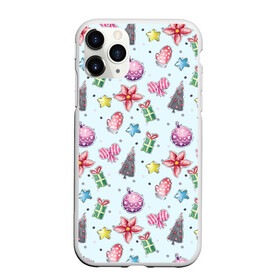 Чехол для iPhone 11 Pro матовый с принтом Good New Year Spirit в Белгороде, Силикон |  | bows | christmas | flowers | gifts | holiday | new year | stars | toys | trees | банты | елки | звезды | игрушки | новый год | подарки | праздник | рождество | цветы