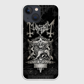 Чехол для iPhone 13 mini с принтом MAYHEM   A Season In Blasphemy в Белгороде,  |  | Тематика изображения на принте: a season in blasphemy | black metal | mayhem | блэкметал | группа | мейхем | метал | рок