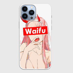 Чехол для iPhone 13 Pro Max с принтом Waifu  02 Darling in the Franxx в Белгороде,  |  | 02 | anime girl | darling in the franxx | waifu | waifu material | zero two | аниме | вайфу | дарлинг во франксе | девушка с розовыми волосами | манга | милый во франксе | ноль два | розовые волосы | тян