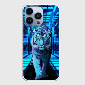 Чехол для iPhone 13 Pro с принтом Крадущийся тигр в Белгороде,  |  | животные | символ года | синий тигр | тигр | хищник