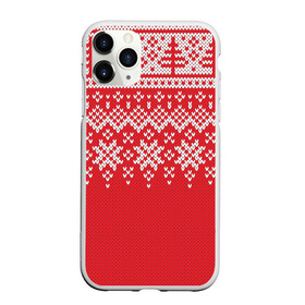 Чехол для iPhone 11 Pro Max матовый с принтом Knitted Pattern в Белгороде, Силикон |  | Тематика изображения на принте: background | christmas | holiday | knitted | knitted pattern | pattern | snow | trees | winter | вязаный | вязаный узор | елки | зима | праздник | рождество | снег | узор | фон